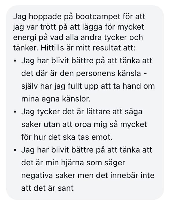Sluta ta ansvar för andras känslor omdöme